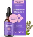 JoySpring Hormone Balance for Women Suplementos de Menopausa Natural com Cohosh Preto Suporta alívio de flash quente e alívio de PMS para suporte à ervas menstruais