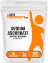 BulkSuplements.com Ascorbato de sódio em pó - para suporte imunológico, Ascorbato de sódio Vitamina C - vitamina C tampão, sem glúten, 2g por serviço, 1 kg (2,2 lbs) (Pacote de 1)