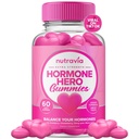 Equilíbrio hormonal para as mulheres chicletes + suplemento de alívio de PMS - Suporta balanço de humor, pele clara, Cães reduzidos e Bloating - Hormonal PMS chicletes PCOS Vitamina com Cranberry, Dong Quai (60 chicletes)