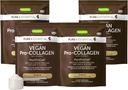 Igennus Vegan Colágeno Peptide Pó, Melhorado com Glycine, Prolina & Hidroxiprolina & Cofactor Vitamina C, Não OGM, Completo vegetal baseado em Colágeno em pó, 4 x 35 Servings