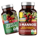 Nutrição N1N Premium D-Mannose [1350mg] com Cranberry & Hibiscus e Rim Cleanse [21 Potent Herbs] com Extrato de Cranberry, Astragalus, Uva Ursi, pacote 2