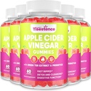 Maçã Cider Pastilhas de Vinagre, Keto ACV Gummies 2000MG - Cleanse & Detox Diet, Max Força ACV Gummies com chá verde, framboesa, B12 e Probióticos para Metabolismo & Saúde Digestiva, Embalagens de 5