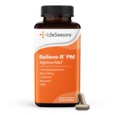 LifeSeasons Alieve-R PM - Facilidades Noturno Dores & Desconforto - Relaxa os músculos - Acalma o Sistema Nervoso - Suporta Ciclos de Sono Natural & Não Habit Forming - 46 Cápsulas