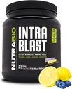NutraBio Intra Blast Bcaa Powder Amino Acid Supplement, Electrolyte & Hydration Blend, Intra, Pre Workout & Muscle Recovery, 20g Eaa Amino Acids Powder, 5g Glutamina- Limonada de mirtilo, 30 Serving