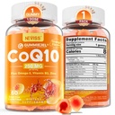 Sugar-Free CoQ10-250mg / 500mg chicletes preenchidos - Plus Omega-3, EPA + DHA, B3 & Zinc - Ultra Co Q-10 Suplementos para Hear-t Saúde, Energia Celular, Apoio antioxidante, Até 60 dias de fornecimento, Vegan 60Cts