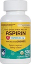 Rite Aid Aspirina Comprimidos entéricos - 81 mg Aspirina - 500 Contagem - Baixa Dose para alívio da dor de cabeça - Revestido de segurança - Regime de aspirina - Medicina da enxaqueca - Alívio da dor