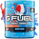 G Combustível Snow Cone Energia Drink Powder, Mistura de cafeína pré-treino para jogos, Açúcar Free Focus Amino, Vitamina + Antioxidantes, 9.9oz (Cone de neve, 40 Servings)
