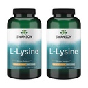 Swanson Free Form L-Lysine - Suplemento Natural Promovendo o suporte ao estresse e saúde do sistema nervoso - Pode promover o humor calmo e relaxação - (300 cápsulas, 500mg cada) 2 Pacote