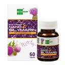 Nano Silymarin - 60 Cápsulas - Apoio à Saúde do Fígado e Estabilização de Células Fígado - Tecnologia Nano Aumenta a Absorção Até 99,9%