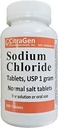 Comprimidos de Cloreto de Sódio 1 gm, Comprimidos de Sal Normal da USP - 300 Comprimidos (1 Embalagem de 300 Comprimidos) pela CitraGen Pharmaceuticals, Inc.