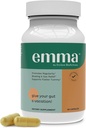 Emma Gut Health - Gás e Bloating Alívio, Obstipação, Leaky Gut Repair - Gut Cleanse & Restaurar Digestion - Regular Movimento Bowel. Probióticos e Laxative Alternative, 60 Cápsulas
