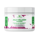 Max Collagen Plus C (fornecimento de 30 dias) - Todo o pó de colágeno natural com biotina e bioperina para aumentar a hidratação anti envelhecimento e firmeza da pele - 500mg Vitamina C - Fortalecer ossos e unhas