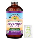 Lily Of the Desert Aloe Vera Juice, Conservative Free - Folha inteira Aloe Vera Bebida com vitaminas naturais, Enzimas Digestivas para Gut Health, Alívio estomacal, Bem-estar, Pele brilhante, Gelly Sachet incluído