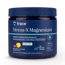 Trace Minerals □ Stress-X Magnésio em pó, alívio de estresse, regularidade, relaxar, sono, energia, relaxa músculos, função celular □ Não-GMO, Glúten livre, e certificado Vegan □ Framboesa limão flavor:8.5 oz