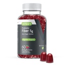 Viteey gomas de fibra prebiótica para adultos, 5g - Gut Health & Digestive Supplement Gummies - Zero açúcar adicionado, Vegan, Sem glúten - 60 Contagem