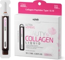 VPLab Ultra Feminina Beleza Colágeno Líquido - Complexo multivitamínico infundido em biotina com peptídeos Tipo I & III Suplemento para Pele, Cabelo e unhas - Mistura de bebida para mulheres embalado com vitamina B Grupo,10