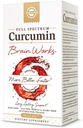 Solgar Full Spectrum Curcumin Brain Works, 90 Licaps - Suporte Memória Lembrar, Foco, Função Cognitiva - Suporte Antioxidante - Curcumina, BacoMind, Colina, Vitamina B12 - Não-GMO, Vegan - 30 Servings