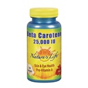Vida da natureza Beta caroteno 25,000 UI Ajuda a apoiar Função Imune saudável & Pele & Saúde dos Olhos
