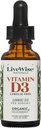 LiveWise Naturals Orgânico Vitamina D3 Drops Líquidos, Vegan, Não-GMO, Baseada em Plantas, 200 UI por Gota, Suporta Imune, Saúde Óssea e Mood, Fácil de Absorver, em MCT Oil 1.000 UI