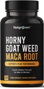 Erva de cabra tesão natgrown e Maca Root Extract Suplemento para homens e mulheres (Extrato Epimedium, Hornygoatweed) Cápsulas Vegan -120 Ct