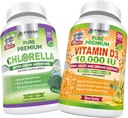Clorela fresca e vitamina D3 10.000 UI - Pacote