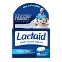 Lactaid Fast Act Lactose Intolerância Caplets com Lactase Enzyme, Dairy Alívio de Gás, Bloating & Diarrhea, 9000 FCC Intolerância Intolerância de Lactose, 96 Pacotes de Viagens Individuais (96 x 1 ct)