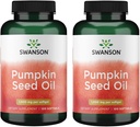 Swanson Pumpkin Seed Oil - EFAs de alta biodisponibilidade - (100 cápsulas Softgel, 1000mg cada) 2 Pack
