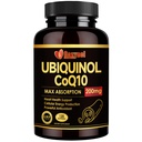 Ubiquinol CoQ10-200mg-Softgels com vitamina E & Omega 3, Coenzima de alta absorção Q10 apoiar saúde do coração e produção de energia poderoso-antioxidante, 120 contagens