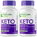 Rize labs - - Trim Life Labs Keto Cápsulas - Pílulas de perda de peso - Suporte Fórmula de força máxima, Keto+ACV Suplemento (120 Cápsulas)