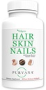 Wellgenix Purvana Cabelo, pele e unhas - Um por dia Softgel - 2500mcg Biotina, DMAE, MSM, Cavalo, Extrato de Sementes de uva - Anti envelhecimento, PCOS e crescimento de cabelo pós-parto, unhas fortes (90 contagem)