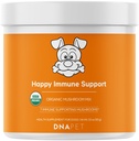 Feliz Imunidade USDA Certified Organic Mushroom Complex for Dogs, Organic Cordyceps Shiitake Reishi, Vegan Mushroom Blend Powder Canine Supplement, Advanced Mushroom Mix, Non-GMO, 3.5 oz