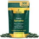 Biogénese espirulina orgânica Mini comprimidos – 300 contagem (200 mg) Ou Australian Grown Blue-Green Algae Rico em Phycocianina, Clorophyll & B Vitaminas