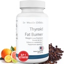 Dr. Westin Childs Thyroid Fat Burner - Suplemento de perda de peso termogênico de ação rápida para mulheres com hipotireoidismo, Hashimoto & Hipertireoidismo para aparar cintura, Bloating, 30 Servings