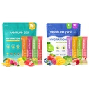 Venture Pal Sugar Free Electrolyte Powder Packets - Liquid Daily IV Drink Mix for Rapid Hydration & Party Recovery (Rápido Hydration & Party Recovery) 5 Vitaminas e 7 Eletrolitos Keto Friendly