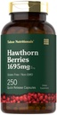 Tahoe Nutritionals Hawthorn Berry Cápsulas 1695mg por serviço □ 250 Contagem □ Extrair Suplemento para Mulheres e Homens