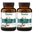 Himalaia Alho Orgânico, Para Metabolismo Lipídico e Suporte Imune, 1.400 mg, 60 Caplets, 1 Mês de Fornecimento, 2 Pack