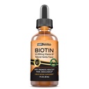 MAX Absorção Biotin Liquid Drops, 10000mcg de Biotin por serviço, 60 Servindo, Sem conservantes artificiais, Vegan Friendly, Suporta o crescimento saudável do cabelo, unhas fortes e pele brilhante, Feito nos EUA