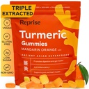 Gummies alcaçuz para mulheres Gummies suplemento alcaçuz para inflamação Gummies alcaçuz para adultos Curcumina natural, baixo açúcar, Vegan, Mandarim sabor laranja, 45 Contagem