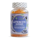 Lutein Eye Gummies, Blueberry Flavor Eye Care Gummies com Lutein & Zeaxanthin para adultos, 60 Conde