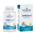 Naturals nórdico Omega-3, sabor limão - 120 géis macios - 690 mg Omega-3 - óleo de peixe - EPA & DHA - suporte imunológico, saúde do cérebro e coração, bem-estar ideal - Não-GMO - 60 Servings