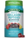 Nature's Truth Multi Collagen Gummies (Tipo I, II, III, V, X) 60 Count (Contagem) Não-GMO & Gluten Free Complex Supplement (Suplemento)