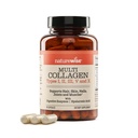 NatureWise Multi Collagen Peptides comprimidos para mulheres e homens - Tipo I, II, III, V, X w / Ácido Hialurônico - Suporta a pele, cabelo, saúde comum * - Feita de grama, sem glúten, Não-GMO - 90 cápsulas[30 fornecimento dia]