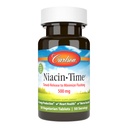 Carlson - Niacin-Time, Time-Release, 500 mg, Vitamina B-3, Metabolismo do Colesterol, Produção de Energia, Saúde do Coração, 50 comprimidos