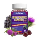 Pastilhas de cardo de leite, Extrato de cardo de leite 1000mg, Detox de fígado, Apoio antioxidante, Não-GMOs, Não-Gluten, Vegan, Suplemento de cardo de leite, 60 Contagem