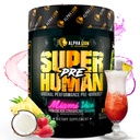 ALPHA LION Pó de treino pré-humano, Beta Alanine, L-Taurine e Cafeína Tri-Fonte para energia e foco sustentados, óxido nítrico e citrulina para bomba (21 Servings, Miami Vice)