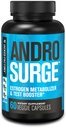 Bloqueador de estrogênio de fábrica Jacked Androsurge para homens - impulsionador de testosterona natural para homens e metabolizador de estrogênio com Tongkat Ali, DIM, Long Jack & More - Test Booster & Muscle Builder - 60 Conde