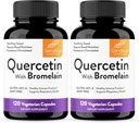 Sandhu's Quercetin com Bromelain Cápsulas Vegetarianas Suplementos 120 Contagem (Pacote de 2)