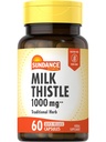 Sundance Milk Thistle 1000mg 60 Quick Release Cápsulas Tradicionais Suplemento de Ervas Não-GMO e Gluten Free Formula