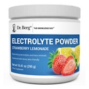 Dr. Berg Zero Sugar Hydration Keto Electrolyte Powder - Melhorado w / 1000 mg de Potássio & Real Rosa Himalaia Sal ( sal de mesa não) - Morango Limonada Hydration Drink Supplement - 50 Servings