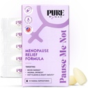 Mulher Pura Pause-Me-Não Menopause Relief Supositórios Vaginais - Moisturizer Vaginal para Mulheres Menopausais - Vitamina E & Supositórios Vaginais Ácido Hialurônico para Secura, Hot Flash & Suor Noturno